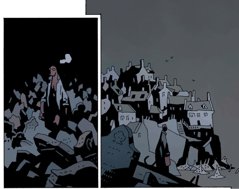 Illustration for article titled Mike Mignola puts his signature creation to rest in Hellboy In Hell #10